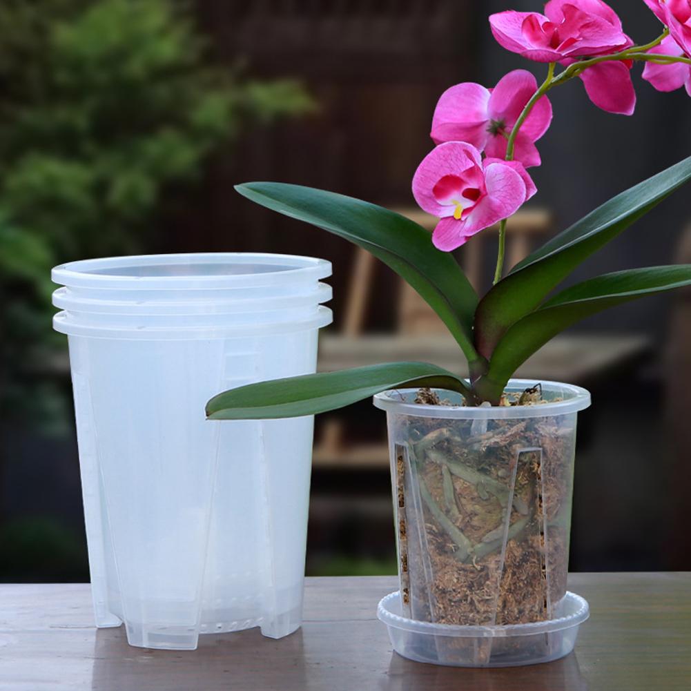 Aloe Vera Pot - Transparent Material Acrylic Planting Pot Drainage