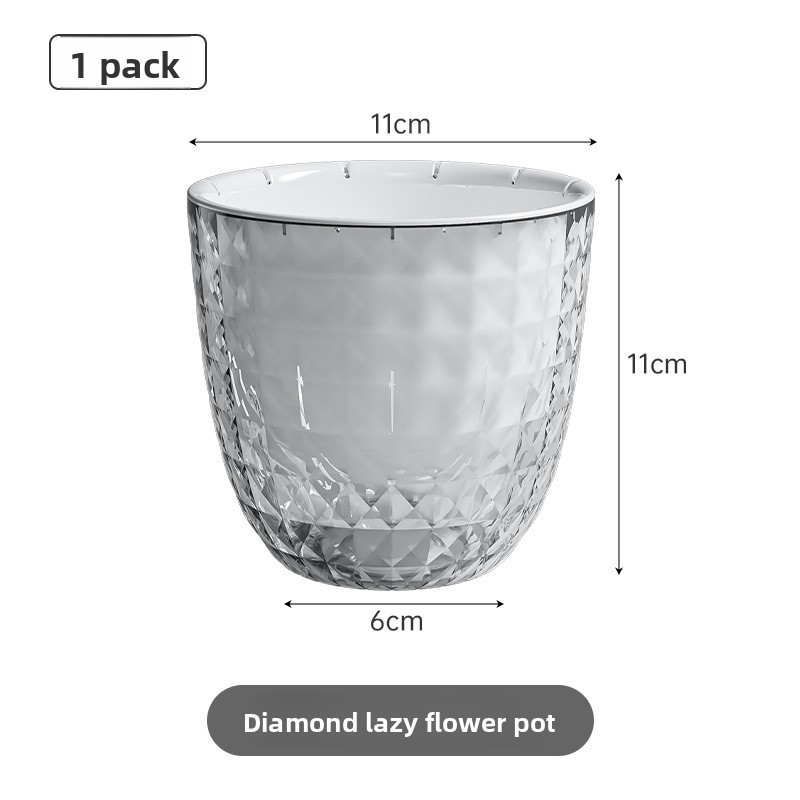 Transparent Plastic Lazy Plant - Aloe Vera Pot review and price
