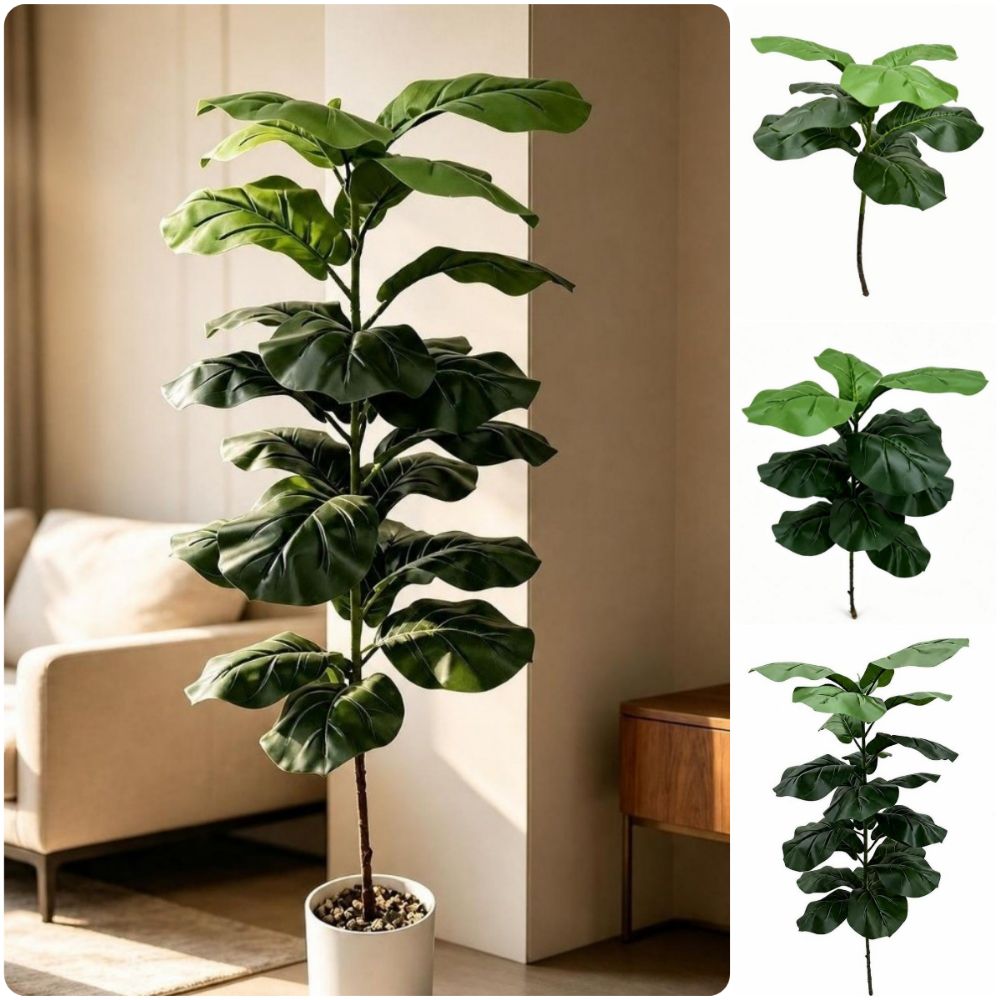 9/15/23 Leaves Artificial Ficu - Ficus Lyrata Tree review and price