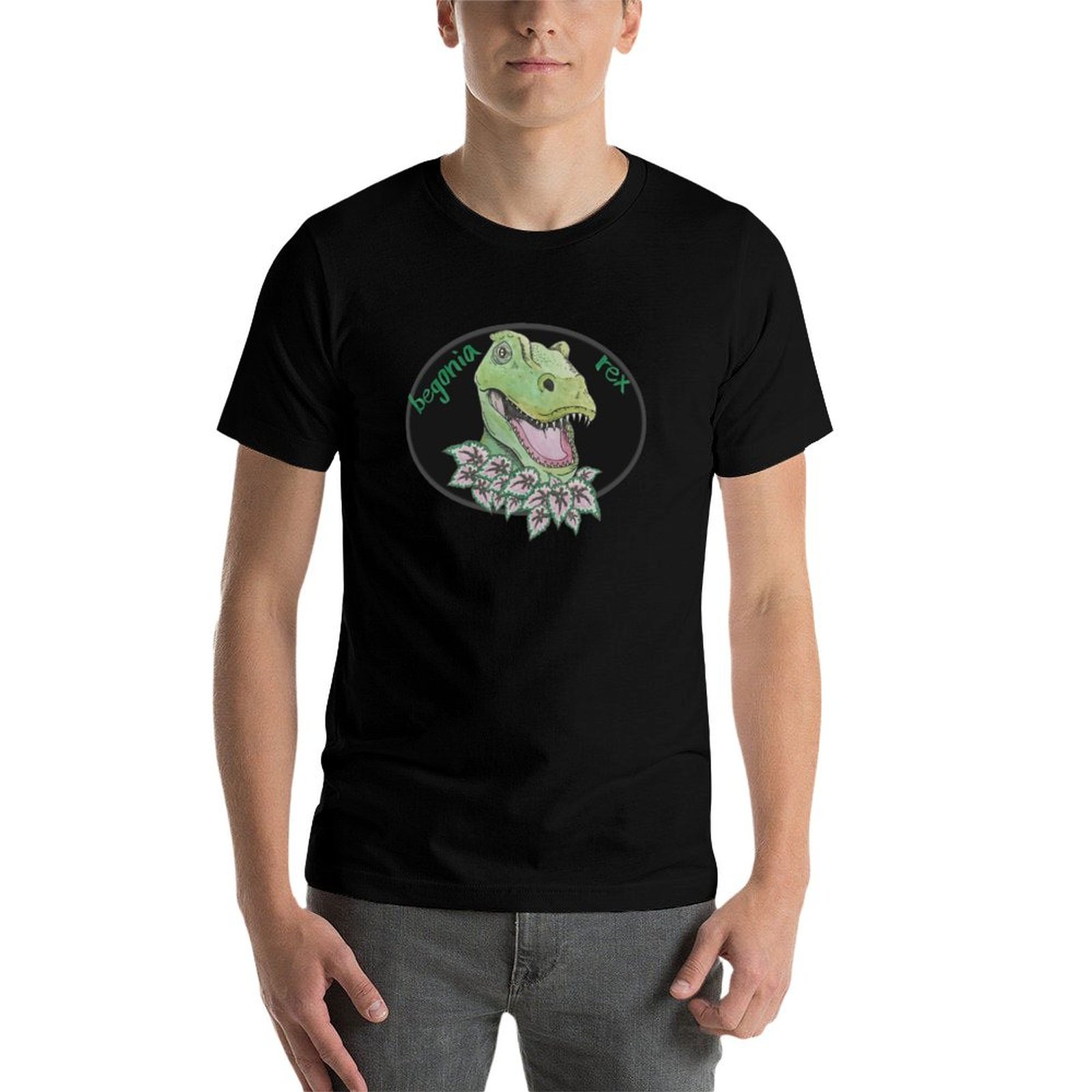T rex begonia T-Shirt Casual E - Begonia Rex review and price